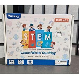 PORAXY STEM Kit Kids Ages 8-12 Multicolor DIY Educational Building Learning Toys